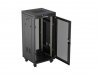Lanberg Szafa instalacyjna rack stojąca 19 24U  600x600 czarna drzwi perforowane LCD (Flat pack) V2